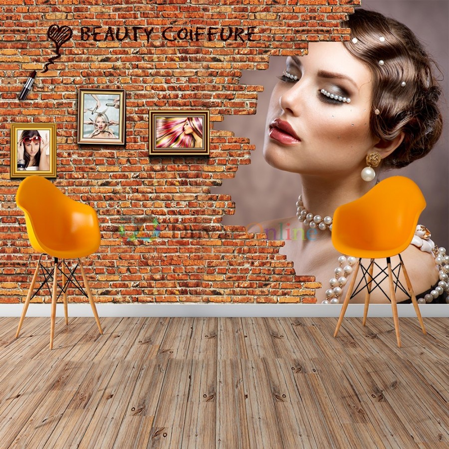Custom Design Ladies Hair Salon Wallpaper