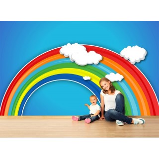 Rainbow Patterned Kids Room Wall Poster