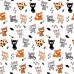 Animal Patterned Kids Room Wall Poster