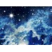 Night Sky and Moon View Wall Poster