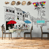 Cafe Wallpaper - Custom Design